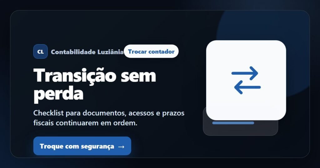 Imagem destacada sobre trocar de contador em Luziânia com CTA para trocar com segurança